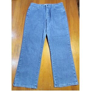 Lee Relaxed Fit Women Jeans Medium Wash Size 14 Short rocker comfort‎ cowgirl